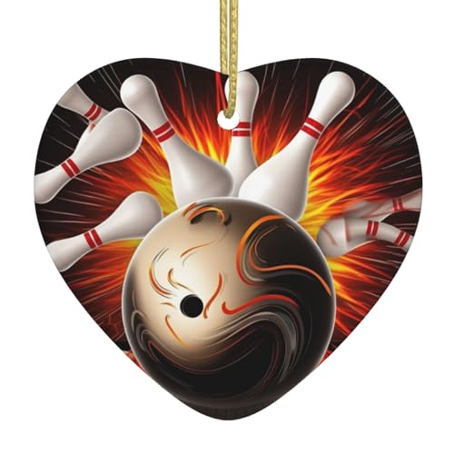 Weihnachtsschmuck Herz Keramik Ornamente Vintage Sport Bowling Ball Gedruckt Weihnachtsbaum Keramik Hängende Ornament für Xmas Urlaub Party Dekorationen Weihnachtsschmuck Herz Keramik Ornamente Vintage Sport Bowling Ball Gedruckt Weihnachtsbaum Keramik Hängende Ornament für Xmas Urlaub Party Dekorationen von BONDIJ