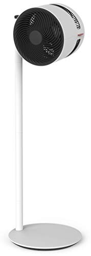BONECO Ventilator F230 I Standventilator I höhenverstellbar bis 121cm I 4 Leistungsstufen I Neigungswinkel verstellbar (weiß) von BONECO