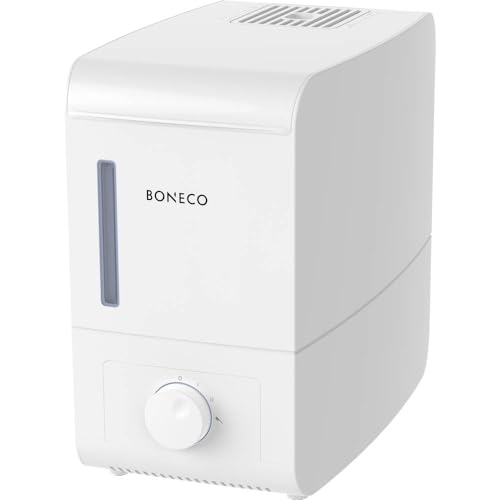 BONECO Verdampfer S200 - Luftbefeuchter - 3L Wassertank - für Räume bis 50 m² - Aroma Funktion - Handwarmer Nebel - CLEANING Mode (weiß) von BONECO