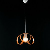 Bonetti Illumina - Hängender Küchenleuchter aus Eisen Weiß Orange ein Licht 32x h24 cm von BONETTI ILLUMINA
