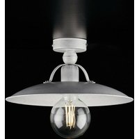 Bonetti Illumina - Industrielle Deckenleuchte Minimal Eisen Weiß Silber 30x H14 cm von BONETTI ILLUMINA