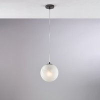 Olaf - Pendelleuchte aus bronziertem Eisen, 1 Licht mit Kugel, Dm.20 130 - Ø20 - BL294-S1-NR - Bonetti Illumina von BONETTI ILLUMINA