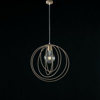 Moderne Pendelleuchte aus Tortora Eisen ein Licht 42x h45 cm von BONETTI ILLUMINA