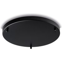 Rosette – Rosette mit mehreren Kabeln aus schwarzem Eisen, Durchmesser 40, mit 3 Löchern H.3 – Ø40 – BL290-PL3-DM40-NR Rosette – Rosette mit mehreren Kabeln aus schwarzem Eisen, Durchmesser 40, mit 3 Löchern H.3 – Ø40 – BL290-PL3-DM40-NR von BONETTI ILLUMINA