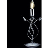 Tischlampe aus poliertem verchromtem Eisen mit Kristallstrasssteinen 1 Licht 15xh.27 cm Tischlampe aus poliertem verchromtem Eisen mit Kristallstrasssteinen 1 Licht 15xh.27 cm von BONETTI ILLUMINA