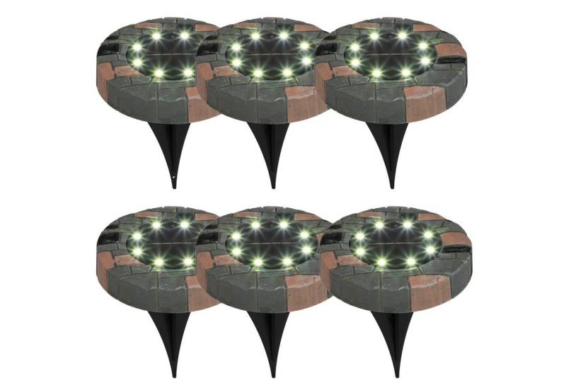 BONETTI LED Gartenleuchte Solar Bodenleuchte mit kalt-weißen LEDs, je Leuchte 8 LEDs von BONETTI