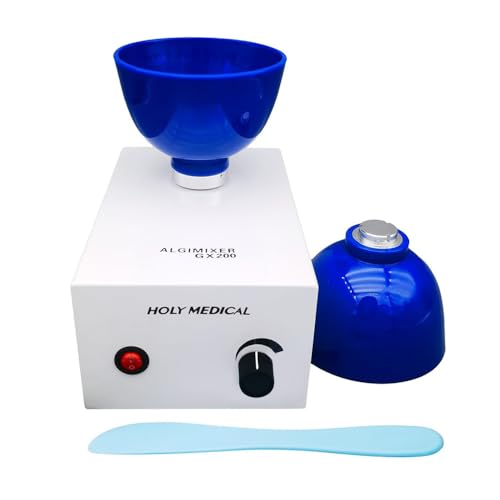 BONEW -Oral Alginat Mixer Rührmaschine Impression Material Mixer + 2 Rührschüsseln + Kunststoffmesser + mit Fußpedal für Laborgeräte Alginat Mixer Speed Control GX200 von BONEW