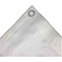 Abdeckplane, 10x12m (120m²), weiss, 180g/m², wasserdicht, UV-stabilisiert von BONI-SHOP®