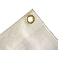 Abdeckplane 280 g/m², 3x6m, 18m², weiß, wasserdicht und reissfest von BONI-SHOP®