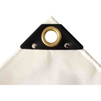 Abdeckplane 650 g/m², PVC Plane 3 x 4m (12m²), Gewebeplane, weiß von BONI-SHOP®