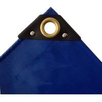 Abdeckplane 650g/m², PVC Plane, wasserdicht, blau, 3x4m (12m²) von BONI-SHOP®