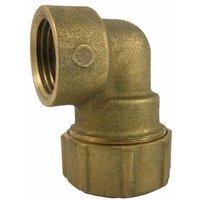 Messing PE Rohr Verschraubung, 90° Winkel, IG 20x1/2" von BONI-SHOP®