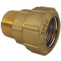 PE Rohr Verschraubung, Messing Kupplung 20mm, AG 20x1/2" von BONI-SHOP®