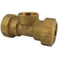 PE Rohr Verschraubung, Messing T-Stück IG 32x1", Rohrverbinder von BONI-SHOP®