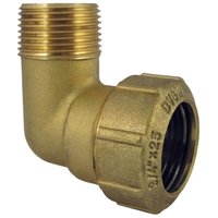 PE Rohr Verschraubung, Messing Winkel 90 Grad, 40x1 1/4", Trinkwasser von BONI-SHOP®