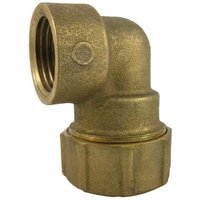 PE Rohr Verschraubung 40mm, Messing, 90° Winkel IG 1 1/4" von BONI-SHOP®