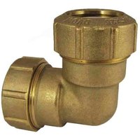 PE Rohr Verschraubung Messing 90° Winkel, 2 Verschraubungen, 25mm, Wasserleitung von BONI-SHOP®