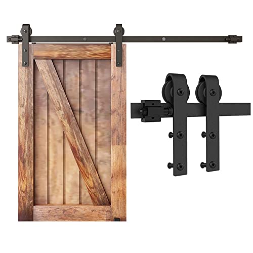 BONIKLUBA 3.5FT/108cm Mini Schiebetür-Hardware-Kit für Eintürige TV-Ständer, Kleiner Kleiderschrank (Keine Schranktür) von BONIKLUBA