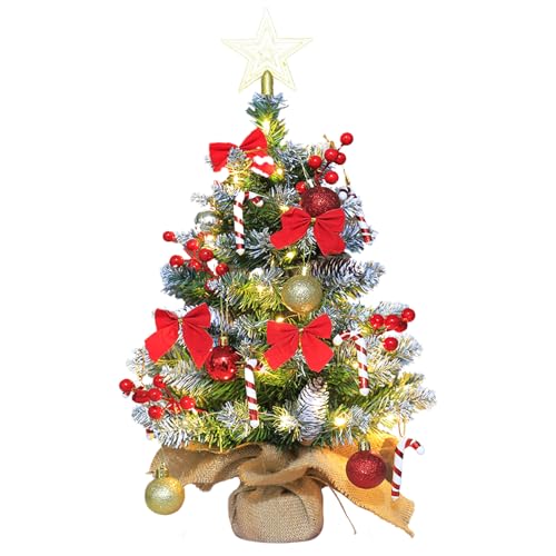 Weihnachtsbaum Künstlich, 45cm Weihnachtsbaum mit Led Beleuchtung Mini Christbaum Künstlich Mit 28 DIY Weihnachtsdekoration Passend für Weihnachtsdeko Tisch Geschmückt Weihnachten Dekoration Weihnachtsbaum Künstlich, 45cm Weihnachtsbaum mit Led Beleuchtung Mini Christbaum Künstlich Mit 28 DIY Weihnachtsdekoration Passend für Weihnachtsdeko Tisch Geschmückt Weihnachten Dekoration von BONJUME