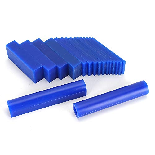 BONKZEBU 15pcs Schnitzwachsblock + 2pcs Schmuck Wachlochrohr, Blauer Ring Wachsrohr Schnitzwachsform Runde Wachs Werkzeug Schmuck Ring Gussform Form Ring Wachs Making Kit Kit BONKZEBU 15pcs Schnitzwachsblock + 2pcs Schmuck Wachlochrohr, Blauer Ring Wachsrohr Schnitzwachsform Runde Wachs Werkzeug Schmuck Ring Gussform Form Ring Wachs Making Kit Kit von BONKZEBU