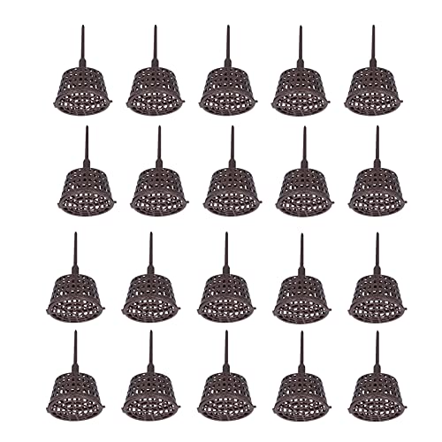 BONKZEBU 20pcs Langlebiger Anti -Aging -Kunststoffdünger -Netzkorb mit Deckel Zum Pflanzen von Düngung, Einfache Struktur, Geeignet für Verschiedene Gartenbaugärten von BONKZEBU