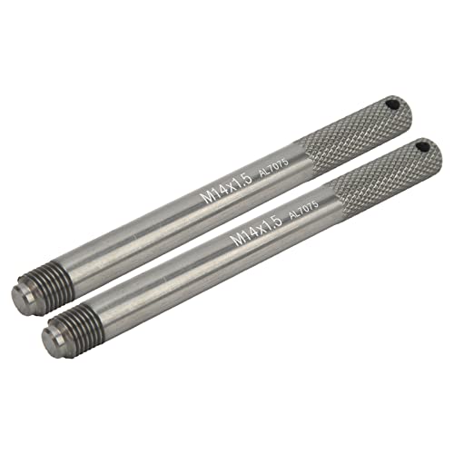 BONKZEBU 2pcs Rad Alignment -Stift, Radhalterstift -Set, Randstift Pinguide -Werkzeug für Autolreifenreparatur, Roll -Locator -Stift, Reifenwechsel Position Pin, Reifenreparaturwerkzeuge (M14*1,5) von BONKZEBU