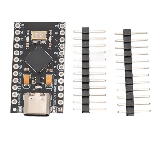 BONKZEBU ATMEGA32U4 Pro Typ C Development Board mit 2 Zeilen -Pin -Header, 5V 16 MHz Typ C USB -Schnittstelle 32 KB Flash 1KB EEPROM für Verschiedene Anwendungen mit USB -Kommunikation von BONKZEBU