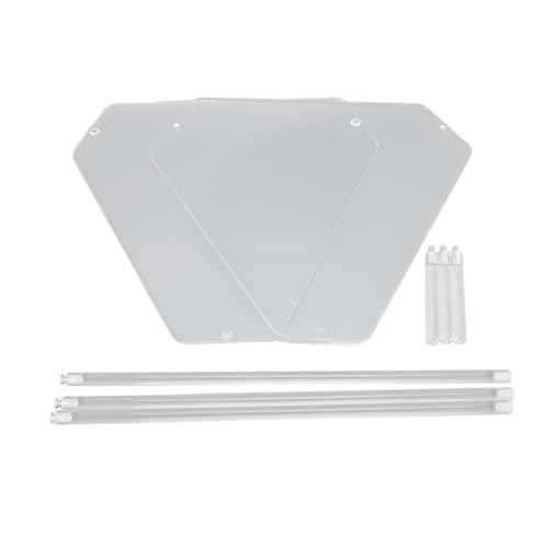 BONKZEBU Acryl -Eck -Seitentisch, Kleines Endtisch 2 Tierdreieck Endtisch, Leicht zu Reinigende Klare Dreieck -Acryl -Beistelltisch für Wohnzimmer Schlafzimmer Balkon Easy Assembly von BONKZEBU