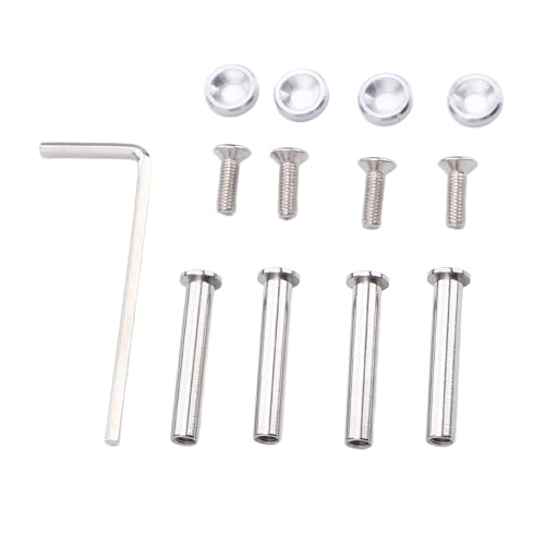 BONKZEBU Computerkoffer Lüfterschrauben Farbe Anodized Edelstahl CPU Lüftermontage -Schrauben Kit mit Aluminium Unterlegscheiben für PC -Kühllüfter Gamer Professionals (Silber) von BONKZEBU