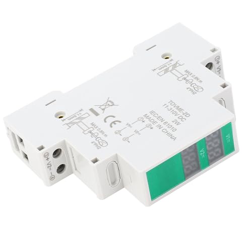 BONKZEBU DIN Rail Voltmeter DC 11V Bis 310 V Spannungsbereich, LCD Digitale Display DINE Rail MOUNTS -Spannungsmesser, Digital DIN Rail Voltmeter LCD, Hochpräzise DIN -Schienen -Schiene BONKZEBU DIN Rail Voltmeter DC 11V Bis 310 V Spannungsbereich, LCD Digitale Display DINE Rail MOUNTS -Spannungsmesser, Digital DIN Rail Voltmeter LCD, Hochpräzise DIN -Schienen -Schiene von BONKZEBU
