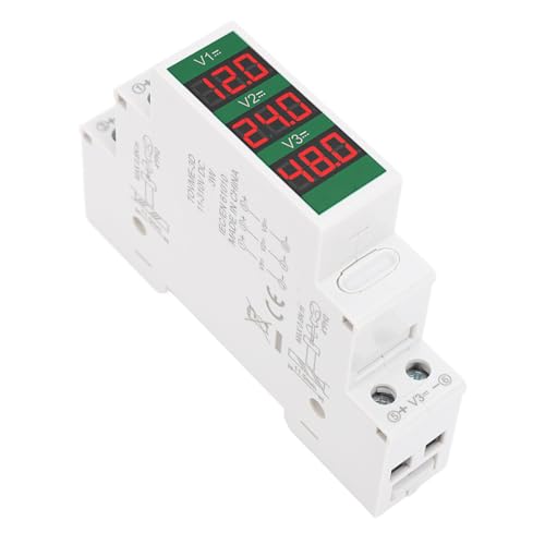 BONKZEBU DIN -Schienenvoltmeter 3 Ziffern LCD -Display, Isolierter Dreifacher Wegmodularspannungsmessgerät DC11-310 V, Hochgenauigkeits -DIN -Schienenvoltmeter, Isoliertes BONKZEBU DIN -Schienenvoltmeter 3 Ziffern LCD -Display, Isolierter Dreifacher Wegmodularspannungsmessgerät DC11-310 V, Hochgenauigkeits -DIN -Schienenvoltmeter, Isoliertes von BONKZEBU