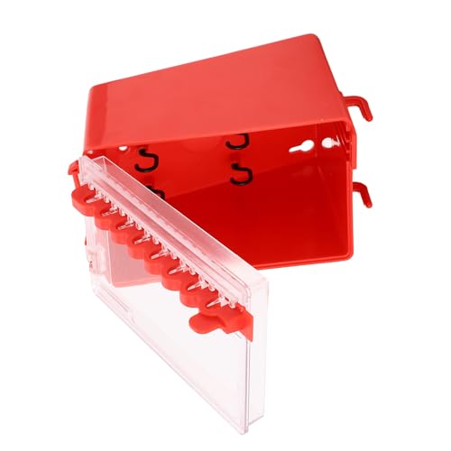 BONKZEBU Lockout -Tagout -Box Tragbar, Wandmontage Gruppenverriegelung 8 Lochschlüsselstation mit Transparenter Platte, Lockout -Box -Wandhalterung, Sicherheitsschlossbox Transparent von BONKZEBU