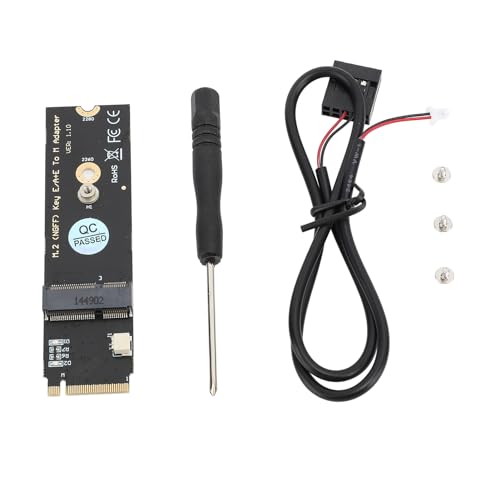 BONKZEBU M.2 Ngff A E Key WiFi -Kartenadapter an M.2 Key M SSD für AX200 AX201 AX210, 2230/3030 Konverter mit PCIe X1, USB2.0 für, OS X, BONKZEBU M.2 Ngff A E Key WiFi -Kartenadapter an M.2 Key M SSD für AX200 AX201 AX210, 2230/3030 Konverter mit PCIe X1, USB2.0 für, OS X, von BONKZEBU