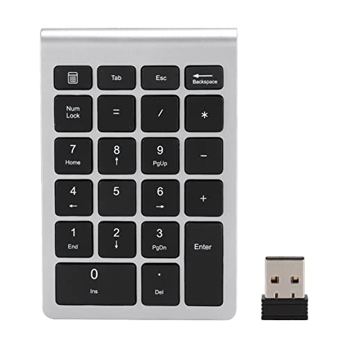 BONKZEBU Nummernblock für Laptop, Schnelle Rückprallgeschwindigkeit, Geringe Verzögerung, Nummernblock mit Scherenfuß-Tastenkappenstruktur, Kabelloser Nummernblock, für XP, Vista, BONKZEBU Nummernblock für Laptop, Schnelle Rückprallgeschwindigkeit, Geringe Verzögerung, Nummernblock mit Scherenfuß-Tastenkappenstruktur, Kabelloser Nummernblock, für XP, Vista, von BONKZEBU
