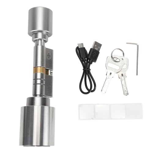 BONKZEBU Smart Door -Schloss, Energieeffiziente Niedrige Interferenz Intelligente Türschlösser Fingerabdruck IC -Kartenschlüssel, Einstellbares Design Smart Cylinder Lock für Home Office BONKZEBU Smart Door -Schloss, Energieeffiziente Niedrige Interferenz Intelligente Türschlösser Fingerabdruck IC -Kartenschlüssel, Einstellbares Design Smart Cylinder Lock für Home Office von BONKZEBU