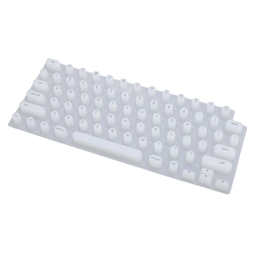 BONKZEBU Tastaturabdeckung für OS X -Laptop Soft Silikon Komfortable Tipps Erhöhten Tastaturschutz für Lange Nägel Langlebig Silikonmaterial für Pro 14 16 Luft 13 15models (Weiß) von BONKZEBU