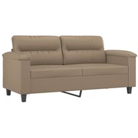 Bonnevie - 2-Sitzer-Sofa Cappuccino-Braun 140 cm Kunstleder vidaXL373578 von BONNEVIE