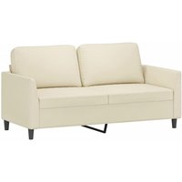 Bonnevie - 2-Sitzer-Sofa Creme 140 cm Kunstleder vidaXL54340 von BONNEVIE