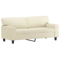 Bonnevie - 2-Sitzer-Sofa Creme 140 cm Kunstleder vidaXL977852 von BONNEVIE