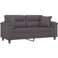 2-Sitzer-Sofa mit Zierkissen Grau 140 cm Kunstleder vidaXL280279 von BONNEVIE