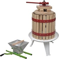 2-tlg. Obst- & Weinpresse und Mühle-Set vidaXL80973 von BONNEVIE