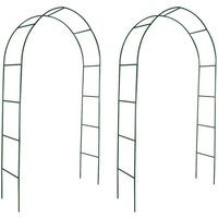 Bonnevie - 2x Garten Rosenbogen Torbogen Rankgitter Rosensäule CFW553234 von BONNEVIE