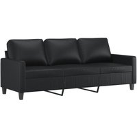 3-Sitzer-Sofa,Sofas gerade Schwarz 180 cm Kunstleder vidaXL von BONNEVIE