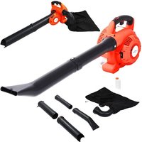 vidaXL 3-in-1 Benzin-Laubbläser 26 ccm Orange von VIDAXL