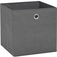 Aufbewahrungsboxen 4 Stk. Vliesstoff 28x28x28 cm Grau Vidaxl Grau von BONNEVIE