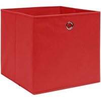Bonnevie - 4 Stk. Aufbewahrungsboxen,Werkzeugaufbewahrung Vliesstoff 28x28x28 cm Rot vidaXL von BONNEVIE