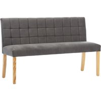 Bank 140 cm Grau Samt vidaXL918346 von BONNEVIE