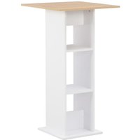 Bartisch Weiß und Sonoma-Eiche 60x60x110 cm vidaXL683994 Bartisch Weiß und Sonoma-Eiche 60x60x110 cm vidaXL683994 von VIDAXL