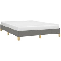 Bettgestell，Schlafzimmerbett Dunkelgrau 140x190 cm Stoff vidaXL von BONNEVIE