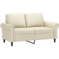 Bonnevie - 2-Sitzer-Sofa Creme 120 cm Kunstleder vidaXL793079 von BONNEVIE